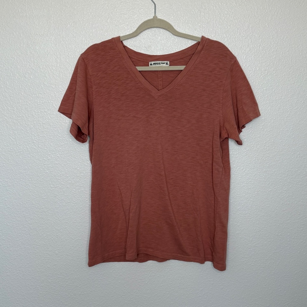 American Giant Women's Classic Cotton V-Neck Tee XL